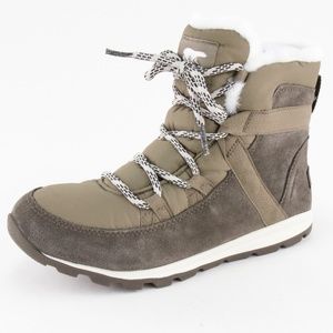 Sorel Whitney Flurry Suede Nylon Waterproof Boots